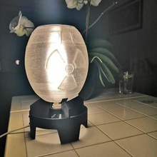 mini nuke lamp fallout e14 bulb home fatboy game light mininuke nuclear bomb transparent filament decor 3d print model - Mito3D