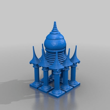 mini-Pagode Architektur Gebäude-Strukturen 3d print model - Mito3D