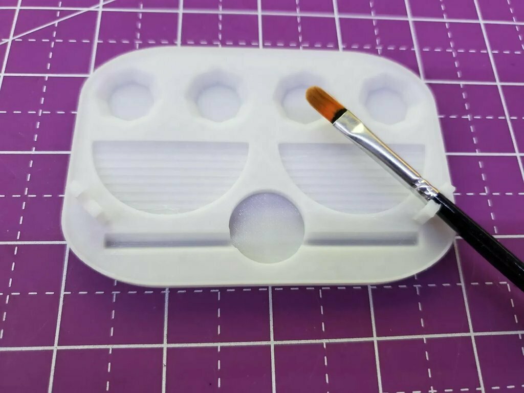 mini paleta pintura arte Ferramentas 3D print model - Mito3D