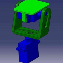 mini pan tilt tx03 2 axes 9g servo eachine plateforme hobby 3d print model - Mito3D