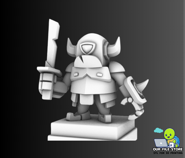 mini pekka clash royale Game of clans character art toy miniature gamimg game supercell medieval rpg 3d print model - Mito3D