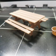 Mini Bild schön Tabelle Dekoration Gadget Miniatur Holz Deko Dekor 3d print model - Mito3D