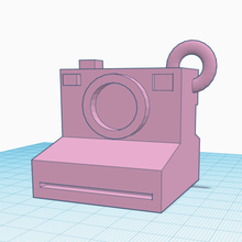 mini polaroid cámara llavero 3d print model - Mito3D