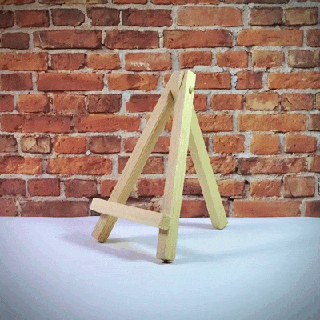 mini print-in-place articulated display easel Art miniature print in place functional useful stand artist tools stands collectible displays collectibles showcase card holder collectors accessories 3d print model - Mito3D