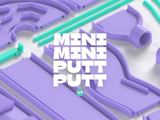 mini golpe corto modular mesa golf completar conjunto poniendo juego 3d print model - Mito3D