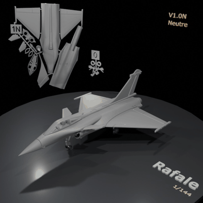 mini böe v1 0n spiel c3d flugzeug dassault kit montieren optimiert modell antworten 1 144 3d print model - Mito3D