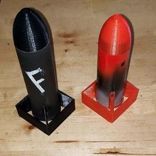 mini rear eject bomb rocket diy 3d print model - Mito3D