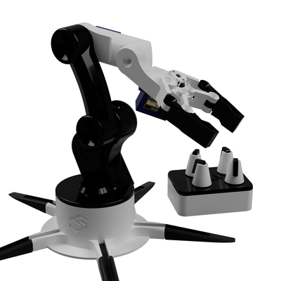 mini robótico braço arduino potenciômetros 3d print model - Mito3D