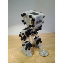mini rofi gadget bípede modelo printbot replicator2 robô robótica 3d print model - Mito3D