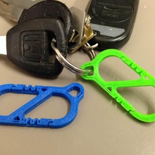 mini s-moschettone clip gioielli i portachiavi strumenti strumento tech le chiavi keychain moschettone 3d print model - Mito3D