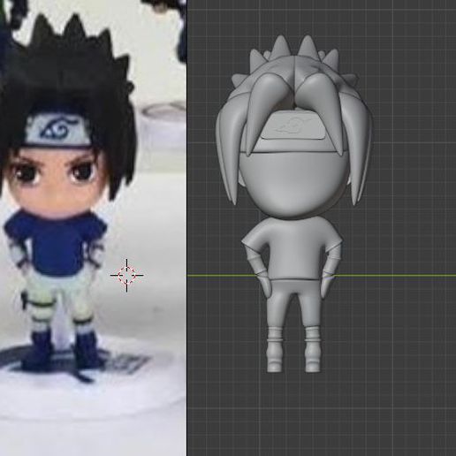 mini Sasuke 3D print model - Mito3D