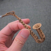 mini saxophone art instrument music musical models 3d print model - Mito3D