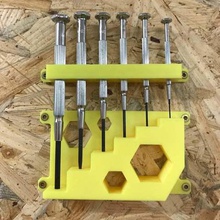 mini schraubendreherhalter screw driver holder tool holders boxes werkzeugwand werkzeughalter tools screwdriver 3d print model - Mito3D