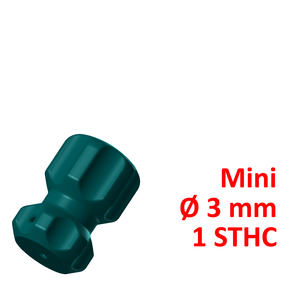 mini screwdriver handle 3 1 needle screw sleeve 3D print model - Mito3D