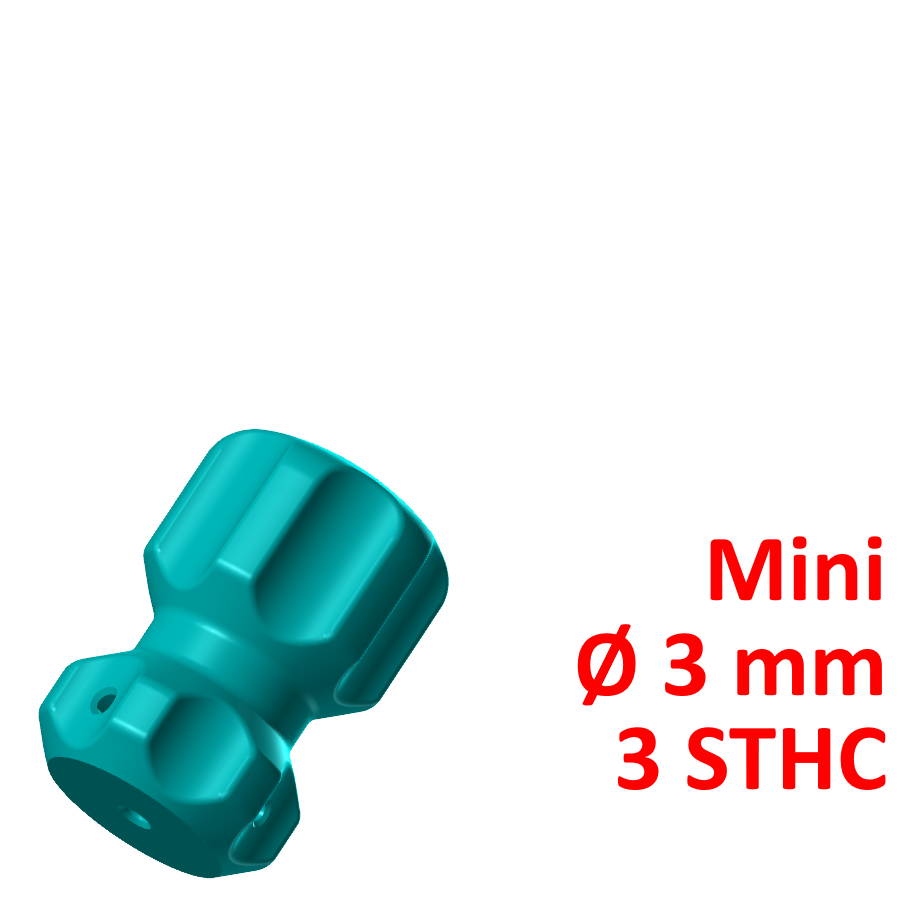 mini Chave fenda lidar 3 parafusos manga 3D print model - Mito3D