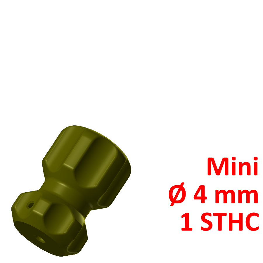 mini screwdriver handle 4 1 needle screw sleeve 3D print model - Mito3D
