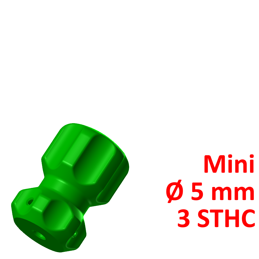 mini Chave fenda lidar 5 3 parafusos manga 3D print model - Mito3D