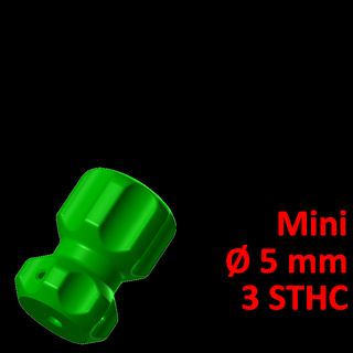 mini screwdriver handle 5 3 screws sleeve 3d print model - Mito3D
