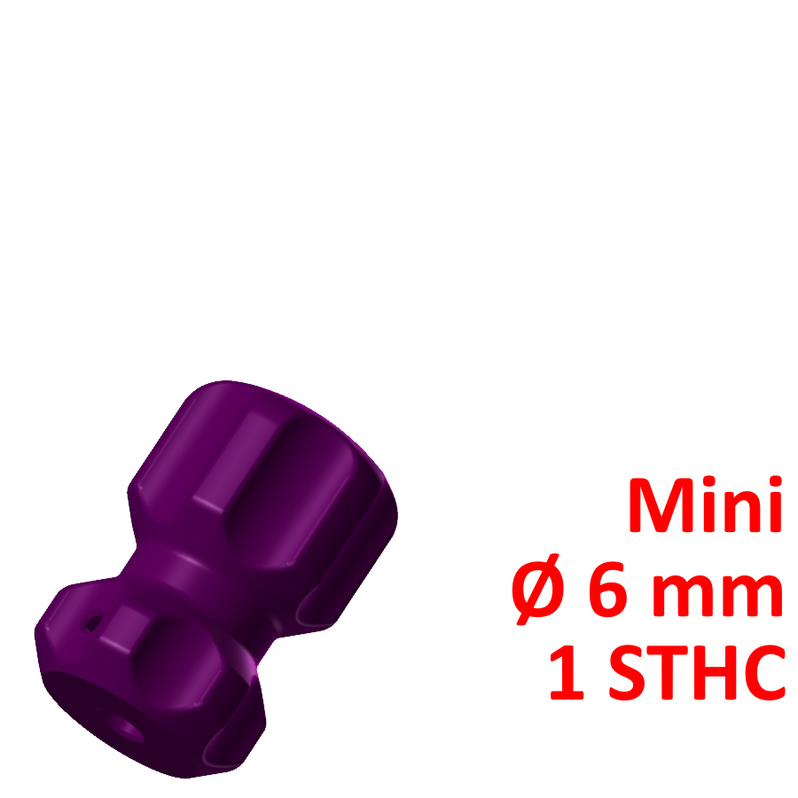 mini screwdriver handle 6 1 needle screw sleeve 3D print model - Mito3D