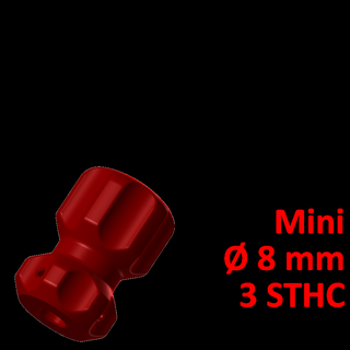 mini screwdriver handle 8 3 screws sleeve 3d print model - Mito3D