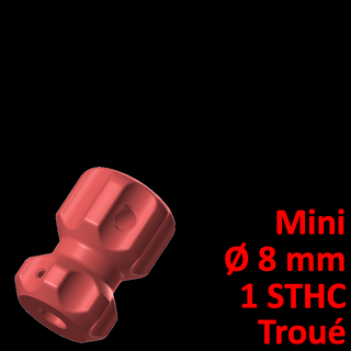 mini Cacciavite maniglia 8 buco 1 ago vite manica 3d print model - Mito3D
