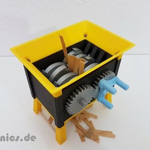 mini-shredder v9 tool shredder Zahnräder Schreddern Gang jtronics 3d print model - Mito3D