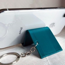 mini smartphone stand keychain gadget phone holder 3d print model - Mito3D