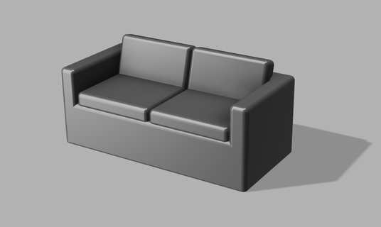 mini sofa Various couch brands tech deck barbies 3d print model - Mito3D
