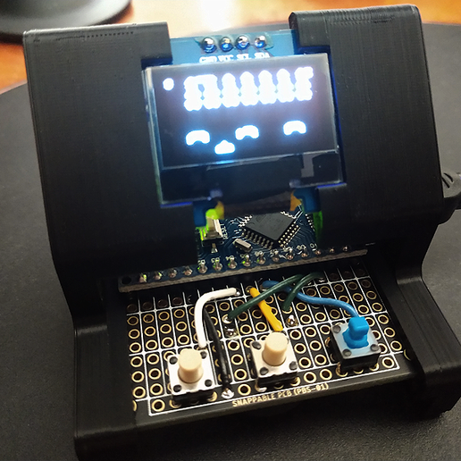 mini space invaders arcade 3D print model - Mito3D
