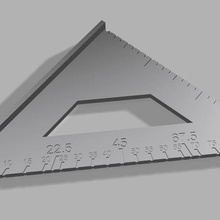 Mini Geschwindigkeit Quadrat Werkzeug messen Winkel schwenken Kunst 3d print model - Mito3D
