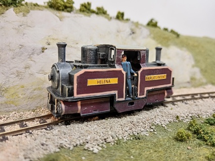 mini square fairlie ffestiniog loco locomotive oo9 009 3d print model - Mito3D