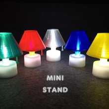mini stand de bougie led la maison 3d print model - Mito3D