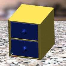 mini storage cabinet home 3d print model - Mito3D