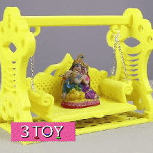 mini swing art jhula toy flexible flexi place print articulated 3d print model - Mito3D