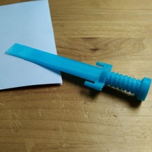 mini espada abridor de envelope ferramenta 3d print model - Mito3D