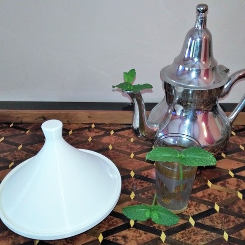 mini tagine casa aperitivo la decorazione piatto orientale marocchino l'arabo l'islam 3D print model - Mito3D