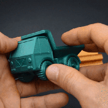 mini camion pompier cadeau printinplace impression in endroit test stress minuscule soucier jouet 3d print model - Mito3D