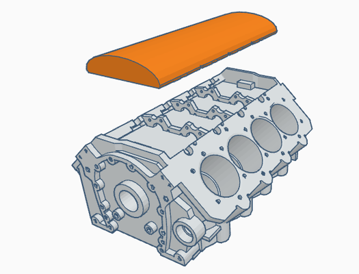 mini v8 motor caixa ferramentas caso bainha talões nozes parafusos canetas chaves fenda mecânico ferramentas pequeno partes quadra 3d print model - Mito3D