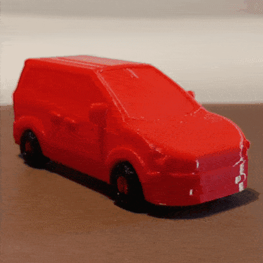 mini furgone macchina giocattolo voxelabcultscar guado 3D print model - Mito3D