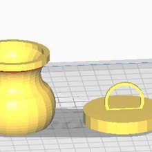 mini-vase home box mini vase 3d print model - Mito3D