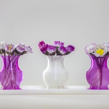 mini vases bac la maison déco fleur 3d print model - Mito3D