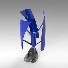 mini eixo vertical, turbina de vento gadget Impressão 3d moinho projeto divertido brinquedo cr10 cr-10 passatempo 3d print model - Mito3D