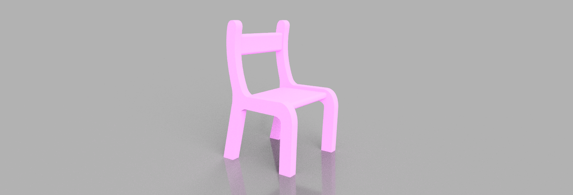 miniatura de silla casa miniaturas mini kawaii 3d print model - Mito3D