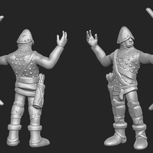 miniatura - humanos arquero 1 de 2017 juego juguete accesorios warhammer rpg pathfinder en mini minatures cuerpo humano no molestar d&d archer 3d print model - Mito3D