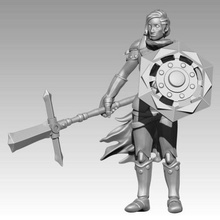 miniatura - sir percival 2017 juego juguete de accesorios warhammer rpg pathfinder mordheim en mini frostgrave dnd no molestar 3d print model - Mito3D