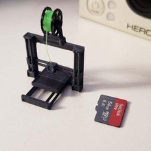 miniature 3d printer art filament spool prusa i3 tiny 3d print model - Mito3D