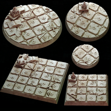 miniature bases - tomb crypt square pack game base floor minibase minibases 3d print model - Mito3D