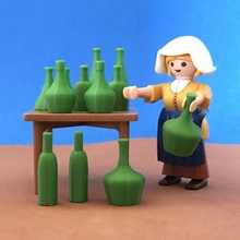 miniatura botellas 6 escala modelos playmobil cifras juego juguetes Arte juguete decantadores cestas vegetal jardín belen miniaturas medieval casa muñecas 3d print model - Mito3D