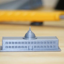 miniature bâtiment architecture maison Président atout 3d print model - Mito3D