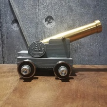 miniature cannon canon gun hacker decoration deco 3d print model - Mito3D